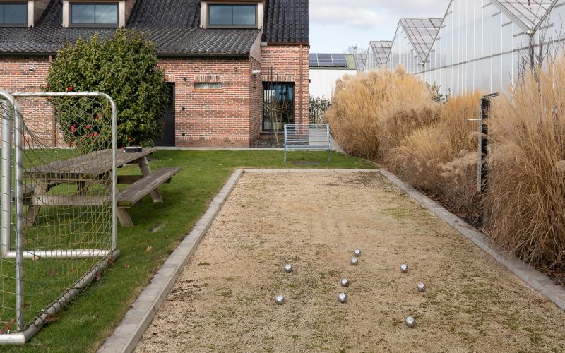 Achteraanzicht petanque detail